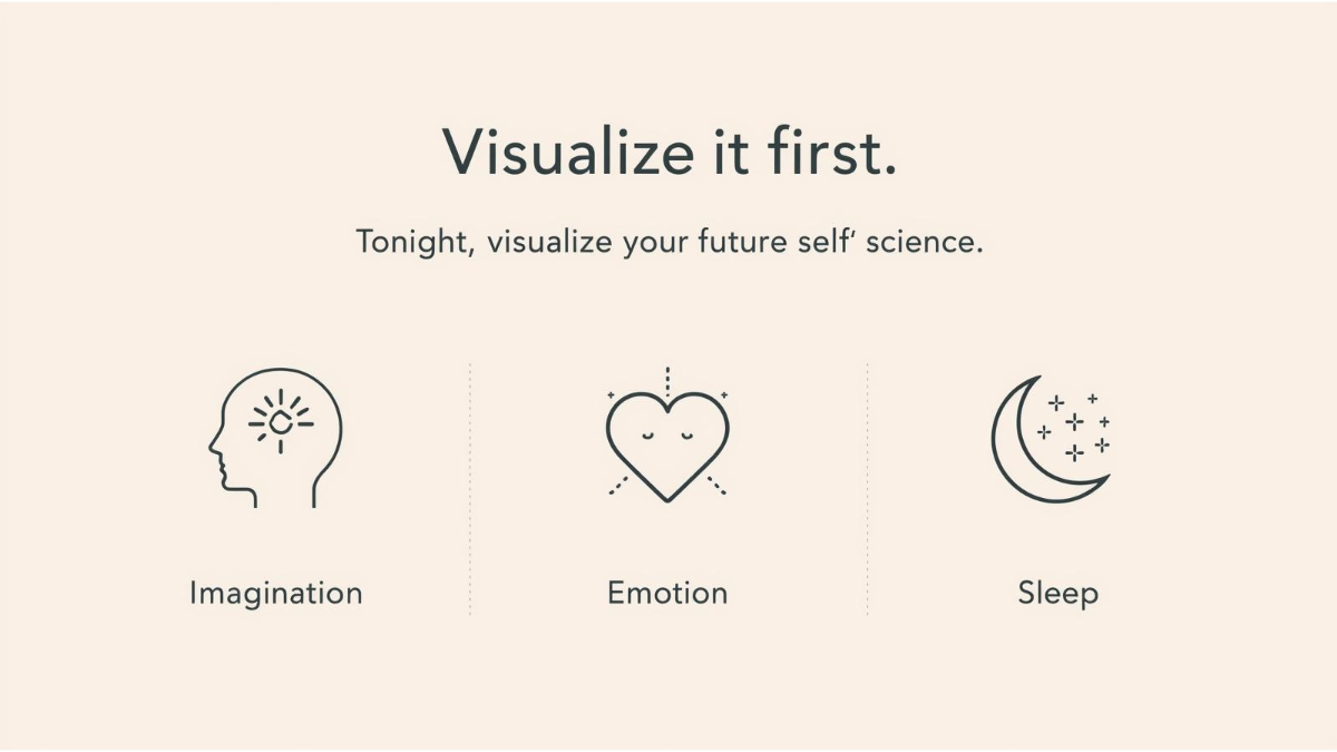 Visualization science manifestation explained through imagine, feel, and sleep technique backed by psychology
